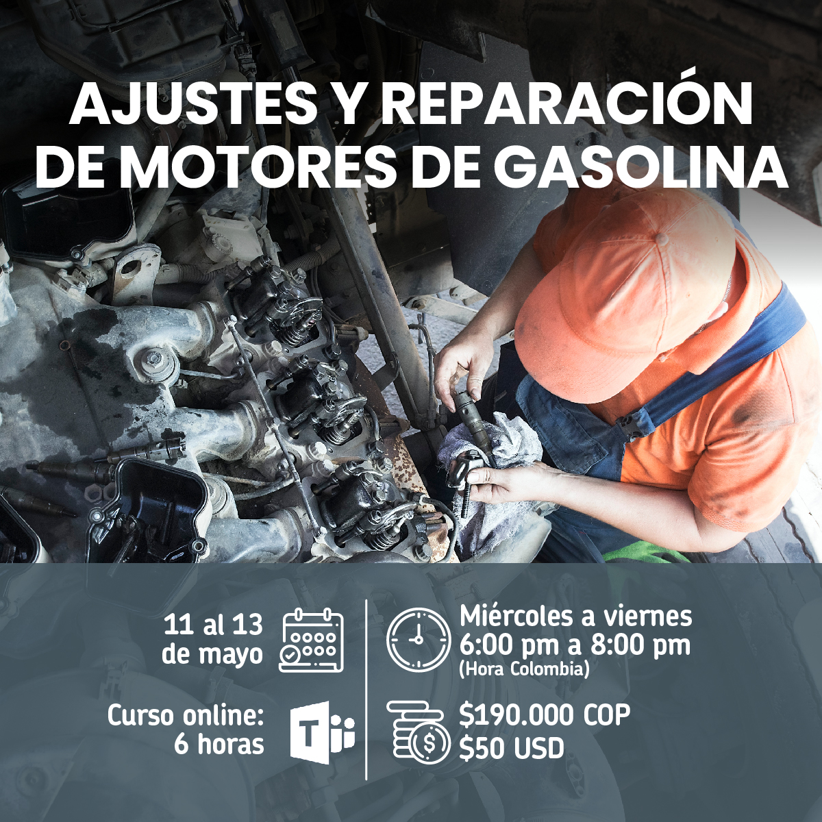Ajustes y reparación de motores a gasolina