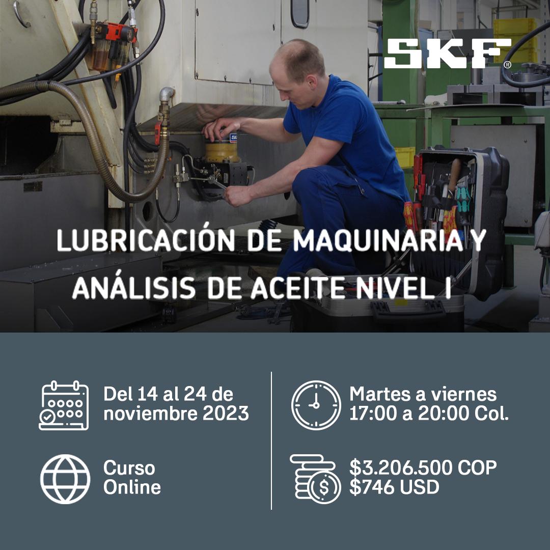 Lubricación de maquinaria y análisis de aceite – Nivel 1